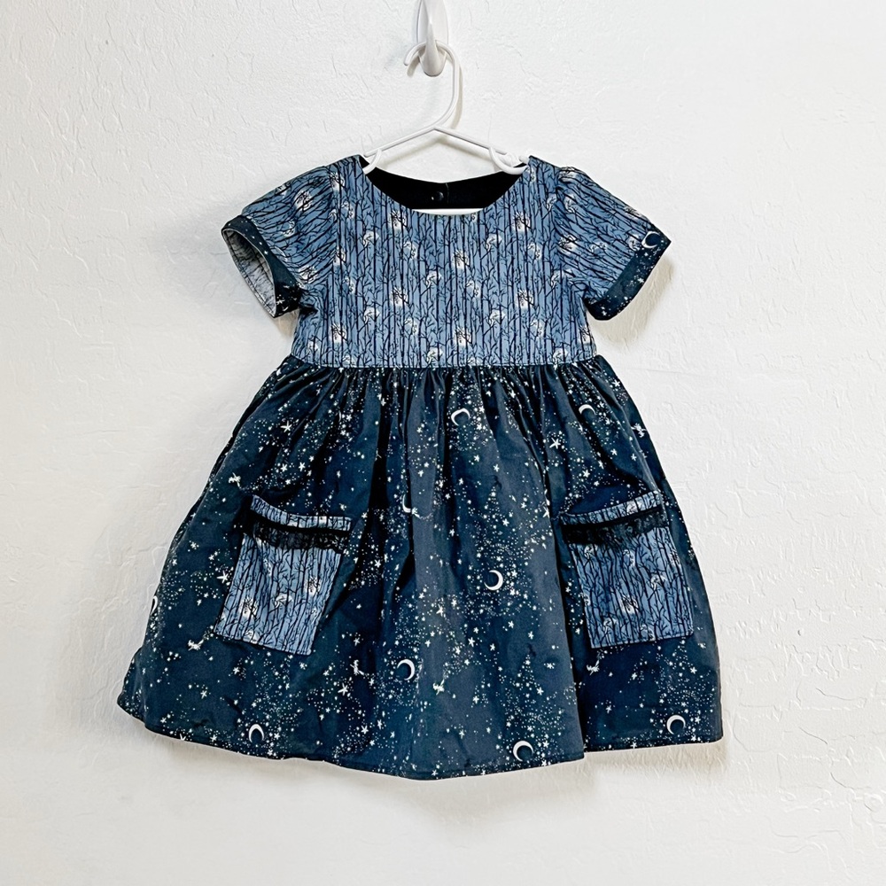 Pineapple Street Spooky Starry Night Dress